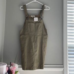 Moss Green Overall Dress
